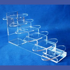 REPISA    6 baldas oval 150 x 55 mm en escalera <br>Medidas: 150 x 300 x 130 mm<br>